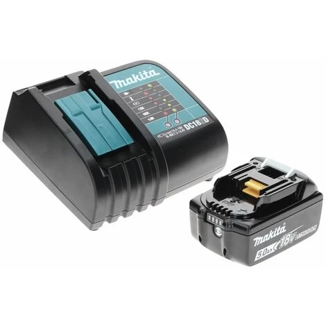 Makita DTD 152 ST1TX Visseuse à Chocs Sans Fil 18 V 165 Nm + 1x Batterie 5.0 Ah + Chargeur + Jeu De Mèches 70 Pièces + Mallette TX