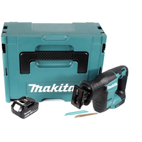 Makita DJR 188 G1J Scie Récipro Sans Fil 18 V, Sans Balai + 1x Batterie 6,0 Ah + Coffret - Sans Chargeur – Image 2