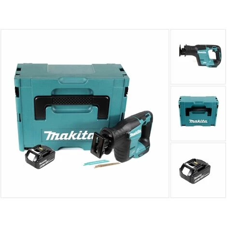 Makita DJR 188 G1J Scie Récipro Sans Fil 18 V, Sans Balai + 1x Batterie 6,0 Ah + Coffret - Sans Chargeur – Image 3