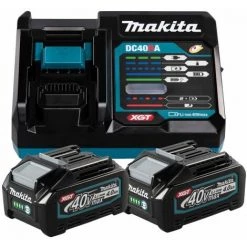 MAKITA Batterie De Remplacement 40V + Kit De Source D'alimentation Du Chargeur 4,0AH | 191L77-9
