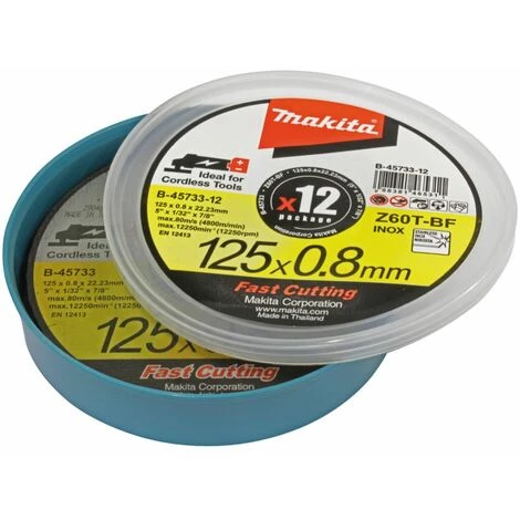 MAKITA Disque De Coupe B-45733-12 | 125x0.8mm