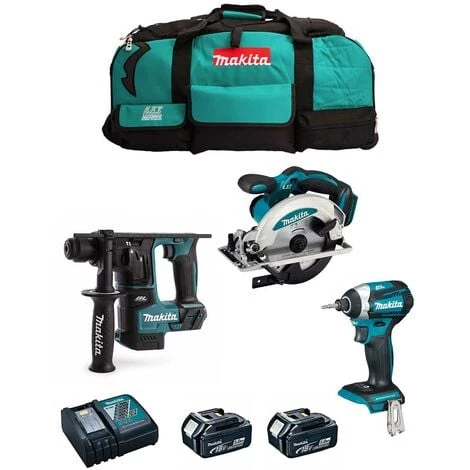 MAKITA Kit MK304 (DHR171 DTD154 DSS610 2 X 5,0 Ah DC18RC LXT600)