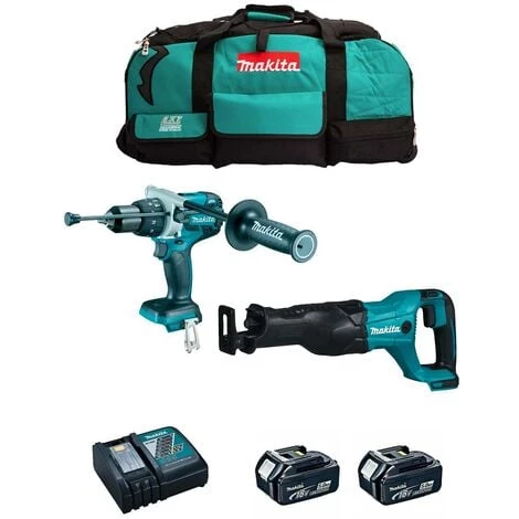 MAKITA Kit MK209 (DHP481 DJR186 2 X 5,0 Ah DC18RC LXT600)