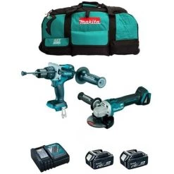 MAKITA Kit MK210 (DHP481 DGA504 2 X 5,0 Ah DC18RC LXT600)