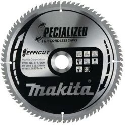 Makita Makita B-67290 Lame De Scie Circulaire 260 X 30 X 2.15 Mm Nombre De Dents: 80 1 Pc(s)