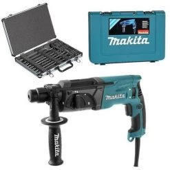 MAKITA HR2470 PERFORATEUR BURINEUR SDS+ 2,4J 780W 3 FONCTIONS + Coffret 17 Pièces