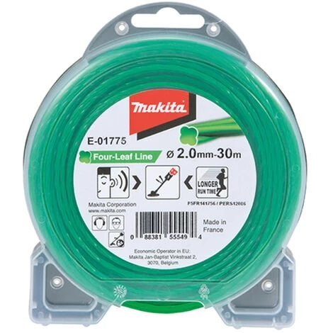 Fil Nylon Trèfle Torsadé MAKITA 2 Mm X 30 M - E-01775