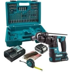 Makita - Perforateur Burineur SDS-Plus 10.8 V Li-Ion 2 Ah 16 Mm Avec Accessoires - HR166DSAE1