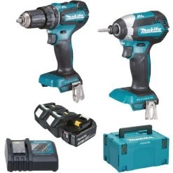 KIT MAKITA DLX2283JX1 DHP485+DTD153+2xBL1830B+DC18RC