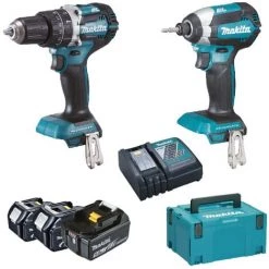 SET DLX2180TJ1 MAKITA DHP484 + DTD153 + 3 BL1850 + DC18RC