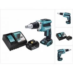 Makita DFS 452 RG1 Visseuse à Cloison Sèche Sans Fil 18 V Brushless + 1x Batterie 6,0 Ah + Chargeur
