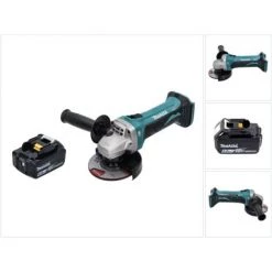 Makita DGA 452 G1 Meuleuse D'angle Sans Fil 18 V 115 Mm + 1x Batterie 6,0 Ah - Sans Chargeur