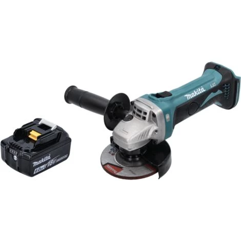 Makita DGA 452 G1 Meuleuse D'angle Sans Fil 18 V 115 Mm + 1x Batterie 6,0 Ah - Sans Chargeur – Image 2