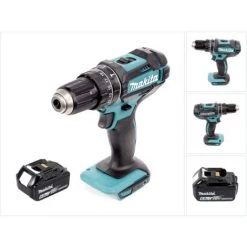Makita DHP 482 G1 Perceuse-visseuse à Percussion Sans Fil 18 V 62 Nm + 1x Batterie 6,0 Ah - Sans Chargeur