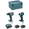 MAKITA Kit DLX2181TJ (DHP484 DTD154 2 X 5,0 Ah DC18RC MAKPAC 3)