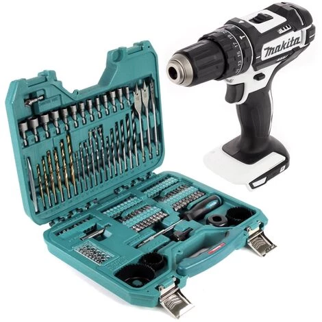 Makita DHP 482 ZW Perceuse-visseuse à Percussion Sans Fil 18 V 62 Nm + Jeu De 100 Embouts, Perceuses Et Clés à Douille - Sans Batterie, Sans Chargeur – Image 3