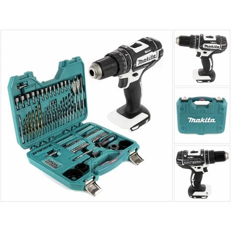 Makita DHP 482 ZW Perceuse-visseuse à Percussion Sans Fil 18 V 62 Nm + Jeu De 100 Embouts, Perceuses Et Clés à Douille - Sans Batterie, Sans Chargeur – Image 5