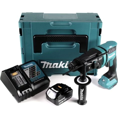 Makita DHR 182 RG1J Perforateur à Percussion sans Fil 18V 1,7J SDS Plus Brushless + 1x Batterie 6,0Ah + Chargeur + Coffret Makpac – Image 2