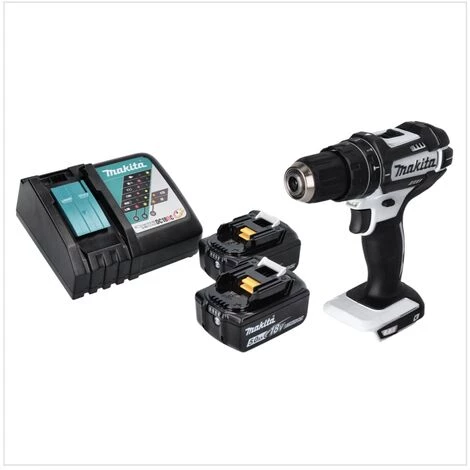 Makita DHP 482 RT W Perceuse-visseuse à Percussion Sans Fil 18 V 62 Nm + 2x Batteries 5,0 Ah + Chargeur – Image 2