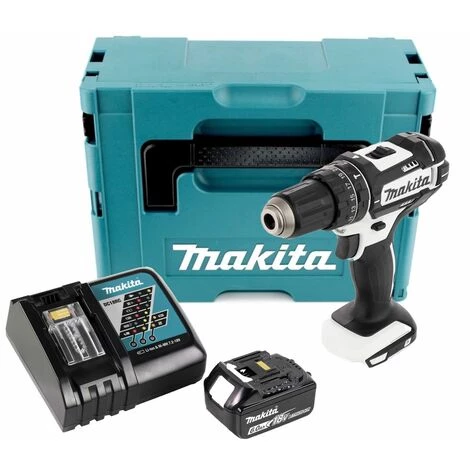 Makita DHP 482 RG1J W Perceuse-visseuse à Percussion Sans Fil 18 V 62 Nm + 1x Batterie 6,0 Ah + Chargeur + Makpac – Image 2