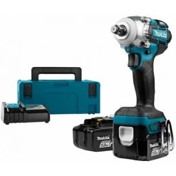 Makita DTW284RTJ - Set Clé à Choc Li-Ion 14,4V (2x Batterie 5.0Ah) Dans MAKPAC - 275Nm - 1/2'' - Moteur Brushless
