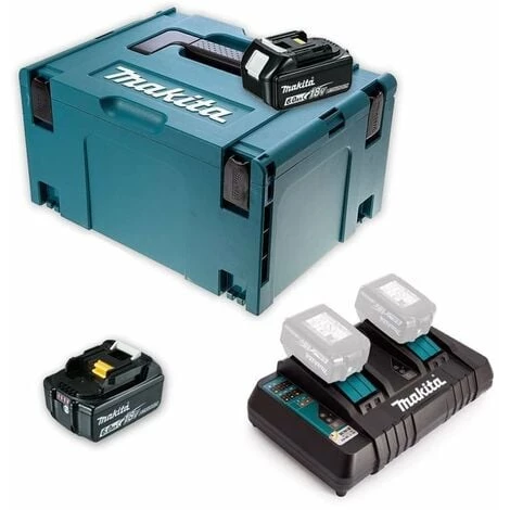 Pack Énergie 18 V Li-Ion (2x6,0 Ah) Avec Chargeur Double Dans MAKPAC - MAKITA 198077-8