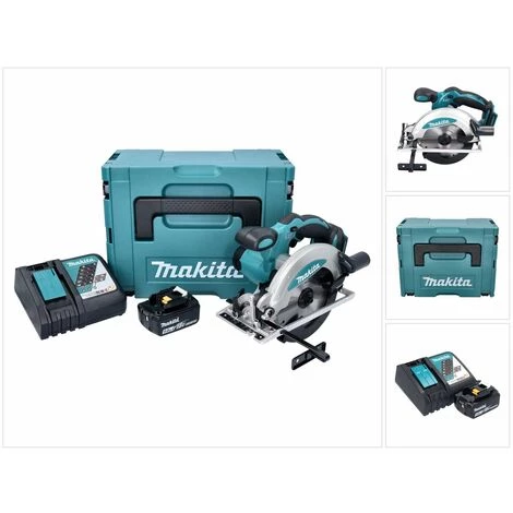 Makita DSS 610 RT1J Scie Circulaire à Main Sans Fil 18 V 165 Mm + 1x Batterie BL 1850 B 5,0 Ah + Chargeur DC18RC + Coffret Makpac – Image 4