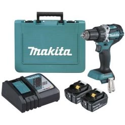 Makita DDF484RTE Perceuse/visseuse Sans Fil (2x Batterie 5.0Ah) - 18V Li-Ion - Valise – Moteur Sans Balai