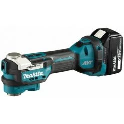 MAKITA Outil Multifonction De Batterie 18V DTM52T1JX2 | 1x Batterie 5.0 AH + 44 Pcs. Ensemble D'accessoires Dans Le Makpac