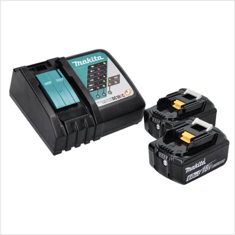 Makita DML 810 RG Eclaireur De Surface Sans Fil Avec LED 18/36 V (2 X 18 V) 5500 Lm IP54 + 2x Batteries 6,0 Ah + Chargeur – Image 4