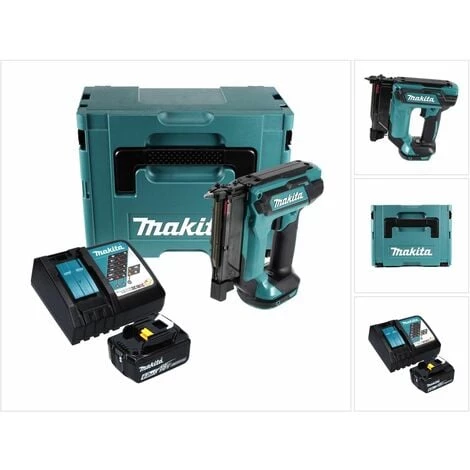 Makita DPT 353 RG1J Agrafeuse Sans Fil 18 V + 1x Batterie 6,0 Ah + Chargeur + Makpac