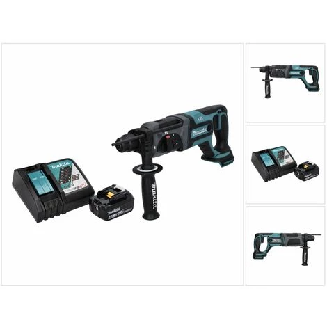 Makita DHR 241 RG1 Perforateur Sans Fil 18 V 2,0 J SDS Plus + 1x Batterie 6,0 Ah + Chargeur
