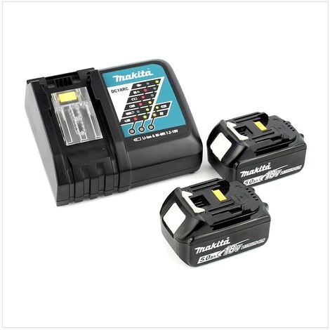 Makita DDF 458 RTJ Perceuse Visseuse Sans Fil 91 Nm, 18V + 2x Batteries BL1850 B 5,0 Ah + Chargeur DC18RC + Coffret Makpac – Image 5