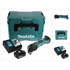 Makita DTM 51 RG1J Oscillateur Sans Fil 18 V + 1x Batterie 6,0 Ah + Chargeur + Makpac