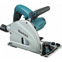 Scie Circulaire Plongeante MAKITA 1300W 165MM En Coffret MAK-PAC + Rail De Guidage 1400 Mm - SP6000J1