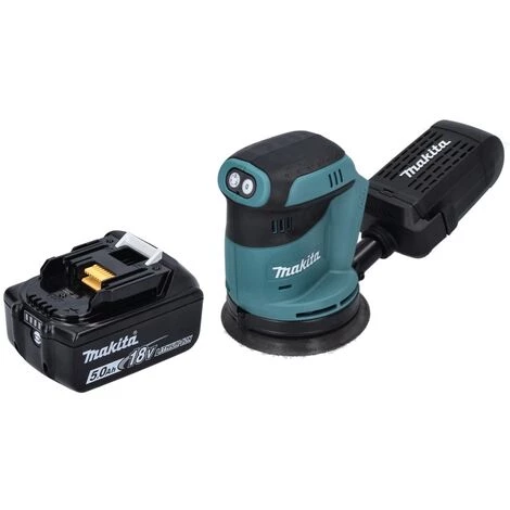 Makita DBO 180 T1 Ponceuse Excentrique Sans Fil 18 V - 125 Mm + 1x Batterie 5,0 Ah - Sans Chargeur – Image 5