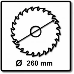 Makita CMSXF26080G SPECIALIZED EFFICUT Lame De Scie - 260 X 30 X 1,65 Mm - 80 Dents, Pour Bois - 2 Pcs. (2x B-67290)