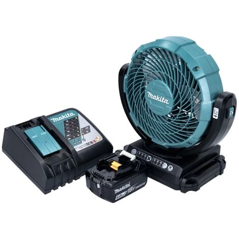 Makita DCF 102 RG1 Ventilateur Sans Fil 18 V - 18 Cm + 1x Batterie 6,0 Ah + Chargeur – Image 2
