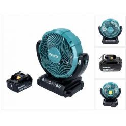 Makita DCF 102 G1 Ventilateur Sans Fil 18 V - 18 Cm + 1x Batterie 6,0 Ah - Sans Chargeur