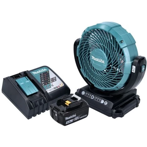 Makita DCF 102 RT1 Ventilateur Sans Fil 18 V - 18 Cm + 1x Batterie 5,0 Ah + Chargeur – Image 2