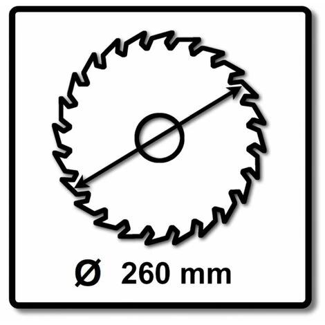 Makita CMSXF26080G SPECIALIZED EFFICUT Lame De Scie 260 X 30 X 1,65 Mm - 80 Dents, Pour Bois - 3 Pcs. (3x B-67290)