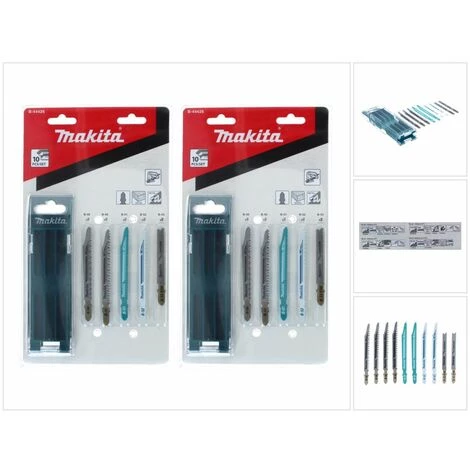 Makita B-44426 Set De Lames De Scie Sauteuse Pour Bois / Plastique / Métal / Parquet / Laminé - 20 Pcs. (2x B-44426) – Image 5