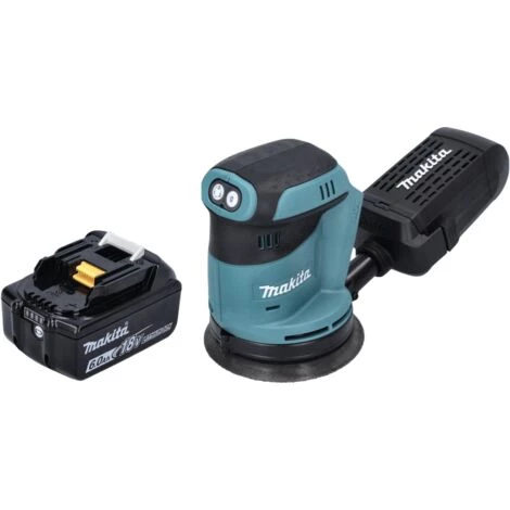 Makita DBO 180 G1 Ponceuse Excentrique Sans Fil 18 V - 125 Mm + 1x Batterie 6,0 Ah - Sans Chargeur – Image 2