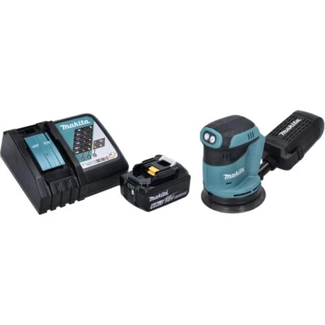 Makita DBO 180 RG1 Ponceuse Excentrique Sans Fil 18 V - 125 Mm + 1x Batterie 6,0 Ah + Chargeur – Image 2