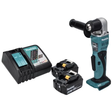 Makita DDA 351 RG Perceuse D'angle Sans Fil 18 V 13,5 Nm + 2x Batteries 6,0 Ah + Chargeur – Image 2