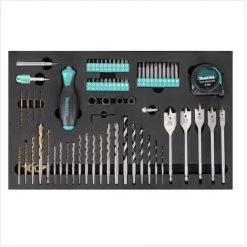 Makita P-90261 Pro XL - 70 Pièces De Perçage Vissage Dans Un Coffret En Aluminium