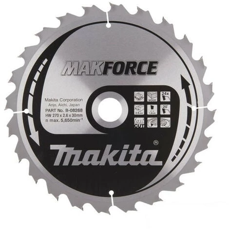 Makita - Lame De Scie Circulaire Carbure 270 Mm 24 Dents - B-08268