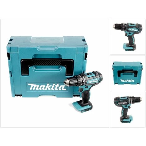 Makita DHP 482 ZJ - 18 V Li-Ion Perceuse Visseuse à Percussion Sans Fil Avec Boîtier Makpac - Sans Batterie Ni Chargeur