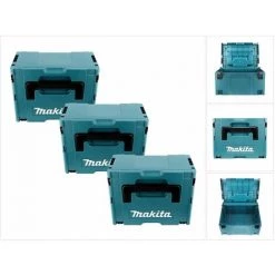 Makita MAKPAC Lot De 3 Coffrets Empilables Taille 3